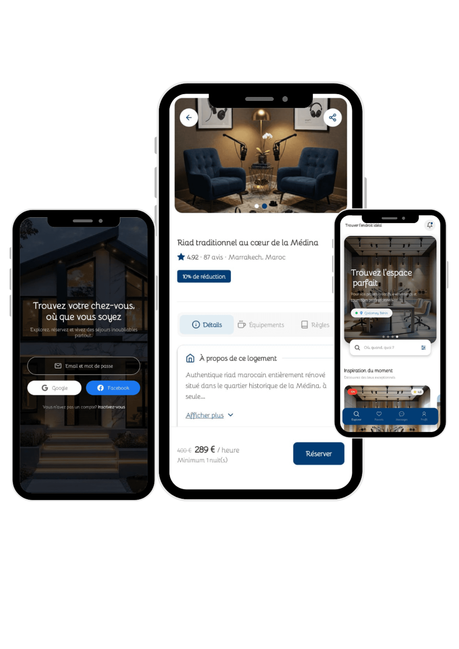 Aperçu de l'application